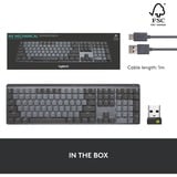 Logitech MX Mechanical clavier Noir, Layout US-International (QWERTY), 100%