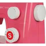Singer Simple 3223R Machine à coudre semi-automatique Électromécanique rose fuchsia, Rouge, Machine à coudre semi-automatique, coudre, Étape 4, Rotatif, 5 mm