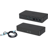 i-tec Double écran 4K professionnel, Station d'accueil Noir