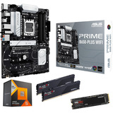 ALTERNATE Upgrade Kit PRIME B650-PLUS WIFI + Ryzen 5 7500X3D + 32 Go + 2 To SSD Carte mère, CPU, mémoire, SSD
