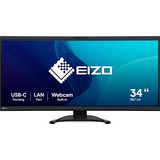 EIZO FlexScan EV3450XC-BK 34.1" Moniteur UltraWide incurvé Noir, 1x DisplayPort, 2x HDMI, 2x USB-C, 2x USB-A, 1x RJ-45