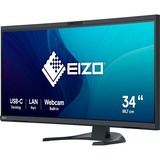EIZO FlexScan EV3450XC-BK 34.1" Moniteur UltraWide incurvé Noir, 1x DisplayPort, 2x HDMI, 2x USB-C, 2x USB-A, 1x RJ-45