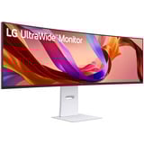 LG 49 pouces UltraWide Dual QHD 49" Moniteur incurvé  Blanc, 144 Hz, HDMI, DisplayPort, USB-C, Audio