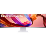 LG UltraWide 49U950A-W 49" Moniteur incurvé Blanc, 1x DisplayPort, 1x HDMI, 1x USB-C, 2x USB-A, 144 Hz