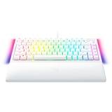 Razer BlackWidow V4 RGB clavier gaming mécanique Blanc, Layout US (QWERTY), Razer certified Mechanical Orange Switches, 75%, Hot-swappable