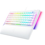 Razer BlackWidow V4 RGB clavier gaming mécanique Blanc, Layout US (QWERTY), Razer certified Mechanical Orange Switches, 75%, Hot-swappable