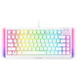 Razer BlackWidow V4 RGB clavier gaming mécanique Blanc, Layout US (QWERTY), Razer certified Mechanical Orange Switches, 75%, Hot-swappable
