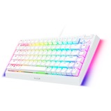 Razer BlackWidow V4 RGB clavier gaming mécanique Blanc, Layout US (QWERTY), Razer certified Mechanical Orange Switches, 75%, Hot-swappable