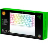 Razer BlackWidow V4 RGB clavier gaming mécanique Blanc, Layout US (QWERTY), Razer certified Mechanical Orange Switches, 75%, Hot-swappable