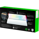 Razer BlackWidow V4 RGB clavier gaming mécanique Blanc, Layout US (QWERTY), Razer certified Mechanical Orange Switches, 75%, Hot-swappable