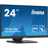 iiyama ProLite T2454MSC-B2AG 23.8" Moniteur  Noir, Tactile, HDMI, DisplayPort, Audio, USB