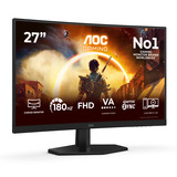 AOC C27G42FE 27" Moniteur gaming incurvé  Noir/Rouge, HDMI, DisplayPort, 180 Hz