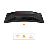 AOC C27G42FE 27" Moniteur gaming incurvé  Noir/Rouge, HDMI, DisplayPort, 180 Hz