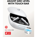 Anker Liberty 4 Pro écouteurs in-ear Blanc, Bluetooth True Wireless, ANC 7 capteurs, IPX5