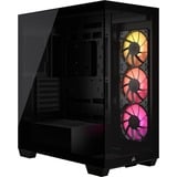 Corsair 3500X ARGB boîtier midi tower Noir | 2x USB-A | 1x USB-C | RGB | Window