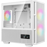 DeepCool CH360 DIGITAL boîtier mini tower Blanc | 1x USB-A | 1x USB-C | RGB | Window