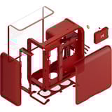 HYTE X50 Red boîtier midi tower Rouge | 2x USB-A | 1x USB-C | Window