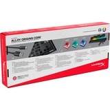 HyperX Alloy Origins Core RGB clavier gaming mécanique Noir, Layout US (QWERTY), HyperX Red, 80% (TKL), TKL, LED RGB