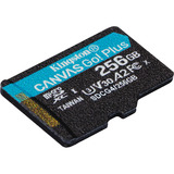 Kingston Canvas Go! Plus microSDXC 256 Go, Carte mémoire Noir, Classe 10, UHS-I U3, V30, A2