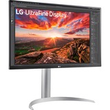 LG UltraFine 27UP850K-W 27" 4K Ultra HD Moniteur Argent/noir, 1x DisplayPort, 2x HDMI, 2x USB-A, 1x Thunderbolt