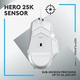 Logitech G502 X LIGHTSPEED, Souris gaming Blanc, 100 - 25.600 dpi