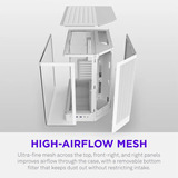 NZXT H6 RGB+ boîtier midi tower Blanc | 2x USB-A | 1x USB-C | RGB | Verre trempé