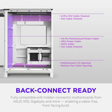 NZXT H6 RGB+ boîtier midi tower Blanc | 2x USB-A | 1x USB-C | RGB | Verre trempé