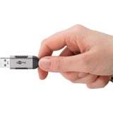 goobay Câble Ethernet USB-A 3.0 vers RJ45, Carte réseau Noir/Argent