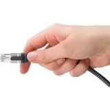 goobay USB-A 3.0 > RJ-45, Câble Noir/Argent, 1.5 mètre