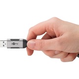 goobay USB-A 3.0 > RJ-45, Carte réseau Noir/Argent, 1.5 mètre