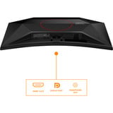AOC C27G42ZE 27" Moniteur gaming incurvé Noir/rouge, 1x DisplayPort, 1x HDMI, 260 Hz, HDMI, DisplayPort, 260 Hz OC