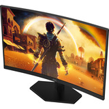 AOC  27" Moniteur gaming incurvé  Noir/Rouge