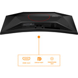 AOC  27" Moniteur gaming incurvé  Noir/Rouge
