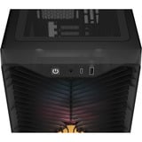 Corsair Corsair 3200D RS ARGB Smoke boîtier midi tower Gris foncé | 1x USB-A | 1x USB-C | RGB | Verre Trempé