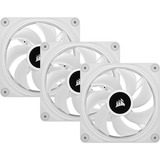 Corsair iCUE LINK QX120 RGB 120mm PWM Fans Starter Kit - Wit, Ventilateur de boîtier Blanc, Connecteur de ventilateur PWM à 4 broches