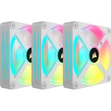 Corsair iCUE LINK QX120 RGB 120mm PWM Fans Starter Kit - Wit, Ventilateur de boîtier Blanc, Connecteur de ventilateur PWM à 4 broches