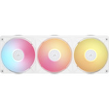 Corsair iCUE LINK RX360 II + iCUE LINK System Hub ventilateurs de boîtier RGB  Blanc, 3 pièces, 360 x 129 x 26 mm