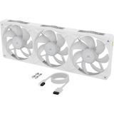 Corsair iCUE LINK RX360 II + iCUE LINK System Hub ventilateurs de boîtier RGB  Blanc, 3 pièces, 360 x 129 x 26 mm