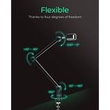 ICY BOX Support pour microphone IB-MAG103B-T Noir, Pied de micro, Support pour bureau, Noir, Aluminium, Plastique, Acier, 3/8", Chine