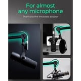 ICY BOX Support pour microphone IB-MAG103B-T Noir, Pied de micro, Support pour bureau, Noir, Aluminium, Plastique, Acier, 3/8", Chine