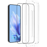 Just in Case Samsung Galaxy S25 - Tempered Glass, Film de protection Transparent, 2 pièces + applicateur