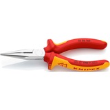 KNIPEX Pince demi-ronde avec tranchant 25 06 160 isolées par gaines bi-matière, certifiées VDE