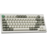 Keychron Q1 Max-P1 QMK, clavier Blanc, Layout BE, Gateron Jupiter Red, RGB led, 75%, Hot-swappable, Bluetooth, 2.4GHz