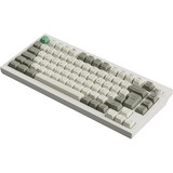 Keychron Q1 Max-P1 QMK, clavier Blanc, Layout BE, Gateron Jupiter Red, RGB led, 75%, Hot-swappable, Bluetooth, 2.4GHz