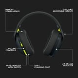 Logitech G435 LIGHTSPEED Wireless casque gaming over-ear Noir, Bluetooth, PC, PlayStation 4, PlayStation 5
