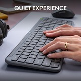 Logitech MK950 Signature Slim Wireless Keyboard et Muis Combo, set de bureau Graphite, 400 - 4000 DPI