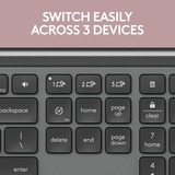 Logitech MK950 Signature Slim Wireless Keyboard et Muis Combo, set de bureau Graphite, 400 - 4000 DPI