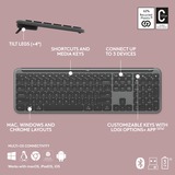 Logitech MK950 Signature Slim Wireless set de bureau Graphite, Layout US-International (QWERTY), 400 - 4000 dpi