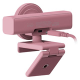 Razer Kiyo V2 - Quartz, Webcam Rose, 4K, USB-C, autofocus AI