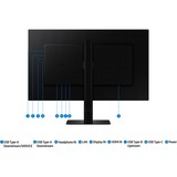 SAMSUNG ViewFinity S80UD S27D800UAU 27" 4K UHD Moniteur  Noir, HDMI, DisplayPort, 3x USB-A, USB-B, USB-C, RJ-45